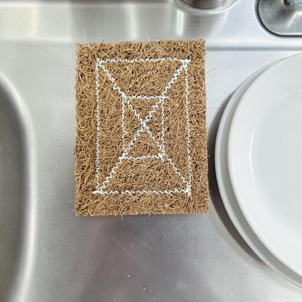 Eco-Friendly Stitched Coir Scrubber – Plastic-Free & Biodegradable Organic Grade