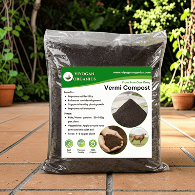 Premium Vermicompost – Organic Farming Grade Bio-Fertilizer - Viyogan Organics