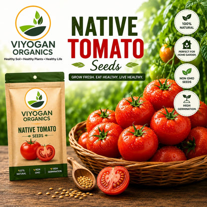 Native Country Tomato Seeds– 100% Organic, Heirloom & High-Germination Desi Seeds