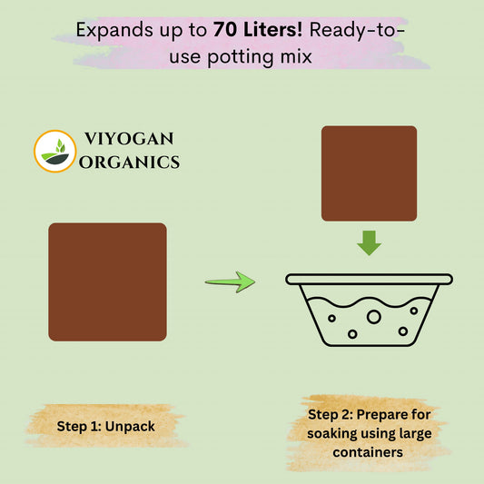 Viyogan Premium 5kg Cocopeat Blocks