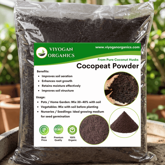 Premium Cocopeat Compost Powder – Ready-to-Use Organic Potting Mix Enrichment