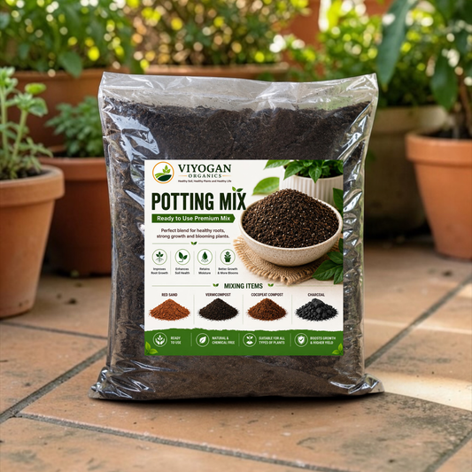 Premium All-Purpose Potting Mix – Organic Soil, Vermicompost, Cocopeat & Charcoal (Ready-to-Use)