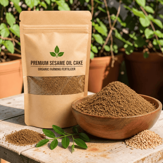 Premium Sesame Oil Cake Powder – High-Protein Organic Fertilizer for Blooming & Yield
