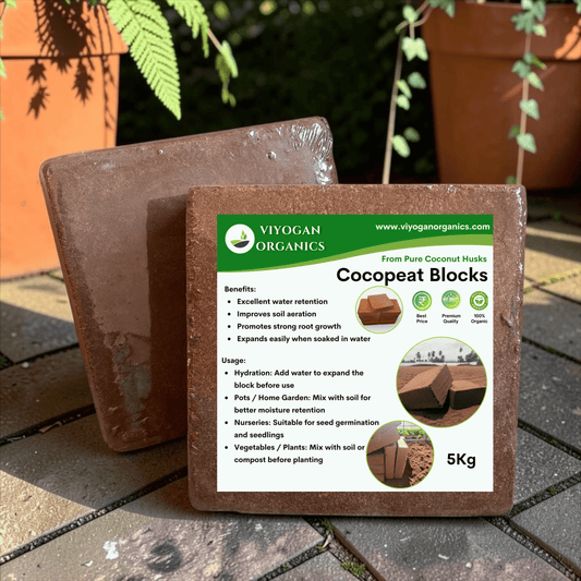 Viyogan Premium 5kg Cocopeat Blocks