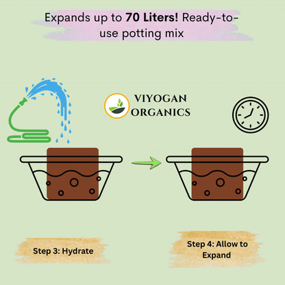 Viyogan Premium 5kg Cocopeat Blocks