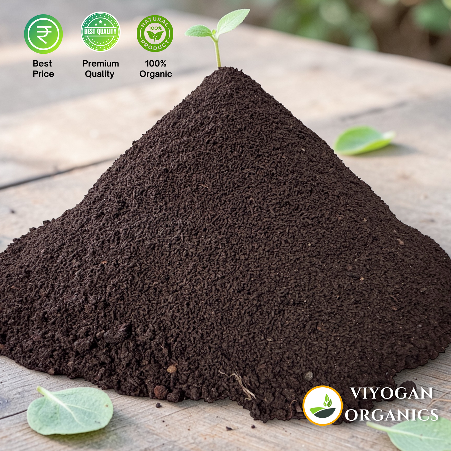 Organic vermi compost using cow dung