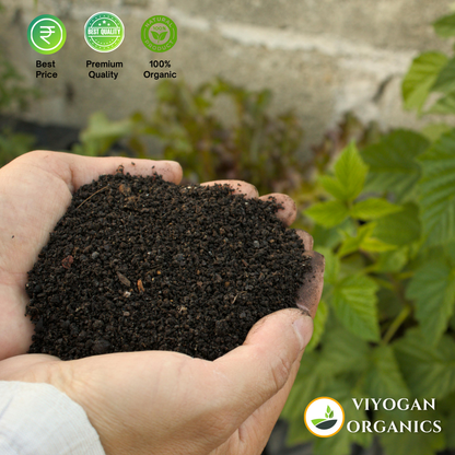 Organic vermi compost using cow dung