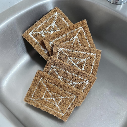 Eco-Friendly Stitched Coir Scrubber – Plastic-Free & Biodegradable Organic Grade